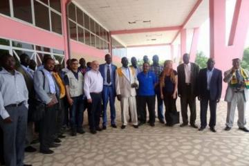 The President of Gambella Region and its cabinet welcoming the High level advocacy Delegation