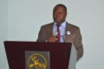 Dr. Paul Mainuka acting WHO Representative to Ethiopia delivering the event's key-note address