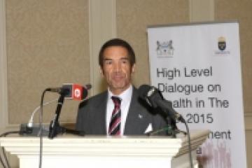 His Excellency the President of Botswana Lt. General Seretse Khama Ian Khama officially opening the Forum