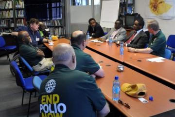 US and Canadian Rotarians met with WHO Country Office for Ethiopia to discuss Ethiopia's response activities to the polio outbreak in the Somali Region