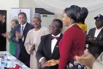 The Minister of Health (2nd right), WR (2nd left) and other dignitaries at the 2016 World TB Day in Abuja