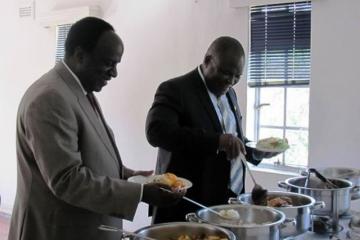 WR and Minister Madzorera having lunch