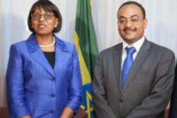 Regional Director for Africa met with the Minister of Health of Ethiopia during her visit to Addis Ababa