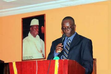 Hon. Minister Sey, delivering his launching statement