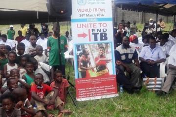Members of the public at the launch of World TB Day commemoration at Chifubu grounds in Ndola