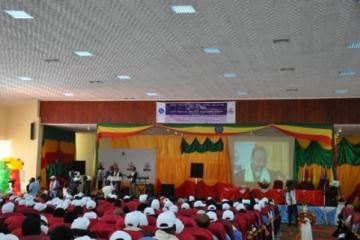 Dr Kesetebirhan Admasu, Minister of Health, speaking at the opening of the 16th ARM on 15 October in Dire Dawa
