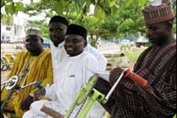 Polio Victims Trust Association members Chairman PHAN Abdu Bako Hashim, left, Secretary PHAN Safiyanu Ado Sharfadi, Chairman PVTA Aminu Ahmed Tudun-Wada, Secretary PVTA Yusuf Umar