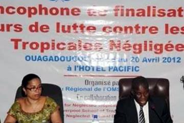 Le Ministre de la santé, Pr. Adama Traoré et le Représentant de l’OMS, Dr. Djamila Cabral