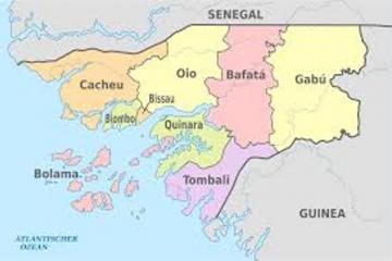 Carte de la Guinée Bissau