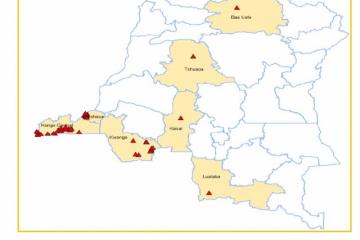 Poursuite de la campagne de vaccination préventive dans 47 zones de santé dont 32 à Kinshasa et 15 frontalières avec l’Angola : les résultats préliminaires donnent 86,9% à Kinshasa (J7), 46% au Kongo Central (J6), 35% au Kasaï Central (J2), 25% au Kasaï (J2), 24% à Lualaba (J4) et 15% au Kwango (J5). Il est à noter qu’à part Kinshasa, les complétudes sont encore faibles dans les autres provinces. Selon le rapport du comité de validation et classification des données de l’épidémie de la fièvre jaune en RDC, 