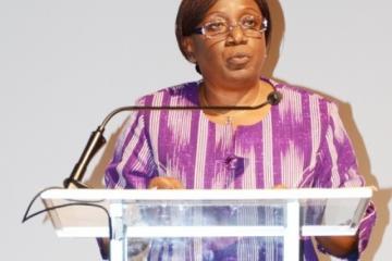 Dr Alimata Diarra Nama, Représentant de l’OMS au Burkina faso, a lu le message de la Directrice régionale de l’OMS pour l’Afrique