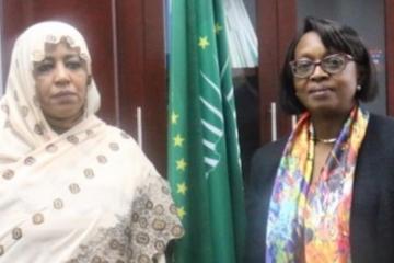 RD during the Meeting with Commissioner for Social Affairs (AUC)
