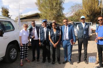 Une délégation de haut niveau du Bureau régional de l’OMS pour l’Afrique et du Royaume-Uni en visite en Éthiopie