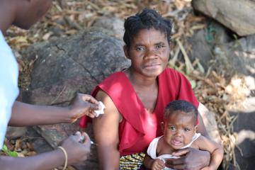 Mercy receives her Covid-19 booster vaccine 