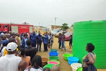 WHO Representative Leads Field Visit to Cholera Treatment Centres in Luanda Hotspots