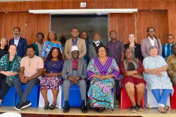 Group Photo of MOH, WHO and partners at the farewell ceremony