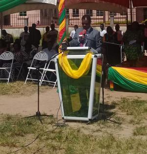 Dr Kaluwa delivering a statement at World Diabetes Day celebration