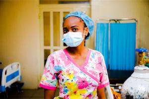 Queen Ndochinwa, a nursing officer at the Infectious Disease Hospital, Lagos.