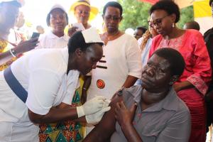 Health minister Dr. Jane Ruth Aceng launches yellow fever immunisation