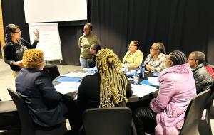 Participants  engaged during a BI training in Namibia 