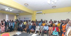 Group photo of participants at the Scoping Mission on Epidemic Preparedness and Response (EPR) Flagship Initiatives in Liberia.