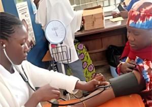 A beneficiary of the 10 million health screening initiative in Kaduna-