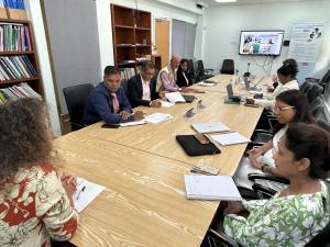 Meeting at WHO Mauritius on 20 June 2025 with key ministries to discuss the findings and drive actions against Non- Communicable Diseases in Mauritius