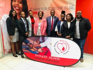 WHO team with NBTS management