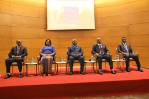 Vue du presidium de la cérémonie d'ouverture de l'atelier de validation du PNDRHS