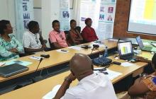Vue partielle des participants à l'atelier d'élaboration du plan médiia du Bureau OMS au Burundi