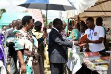 The Vice President visits stalls at the commemoration 