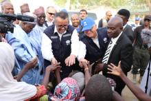 DG being recieved in Borno state Nigeria