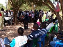 Community engagement for measles campaign and fact finding on health needs in Thian - Yirol