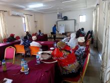Community health providers in the training session
