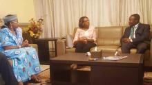 Dr Moeti meets with Togo's health minister