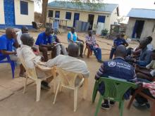 Immunization team planning for the vaccination campaign in Aweil South