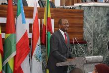 H.E. Mr. Tagesse Chafo delivering speech on behalf of Ethiopia's House of People’s Representatives