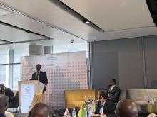 Dr Sibongiseni Dhlomo, Deputy Minister of Health, National Department of Health of South Africa is delivering the opening remarks.