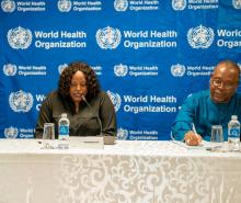 The Ministry of Health and Child Care (MoHCC) represented by Dr Rudo Chikodzero Director Epidemiology and Diseases Control and   Professor Jean-Marie Dangou, WHO Representative in Zimbabwe
