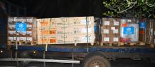 Une partie du matériel à la livraison au siège de l'OMS Comores