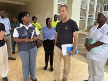 Medical personnel at an Ebola ETU