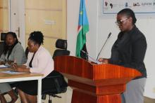 Dr Mutale Senkwe, Speaking on behalf of Dr Humphrey Karamagi, WHO Representative for South Sudan, during the commemoration of the World Hepatitis Day in Juba