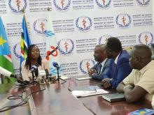 In a press conference in Juba, Health Minister Honorable Yolanda Awel Deng assured citizens that the government is committed to stopping the spread of cholera in Renk / Upper Nile State