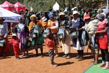 Mothers in Berea district celebrating World Polio Day