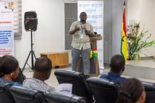 Abdul-Lahie Abdul-Rahim Naa addressing participants 