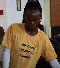 19-year-old childhood cancer survivor, Joalane Tsupane.