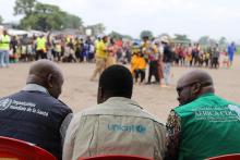 Les partenaires du ministère de la santé, parmi lesquels OMS, UNICEF et Africa-CDC étaient présents lors du lancement de cette campagne de vaccination au terrain de footbal du quartier Pakadjuma, à Kinshasa