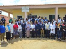 Amina Mohammed visiting a nutrition site