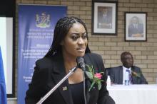 Dr. Esperance Luvindao, Minister of Health and Social Services