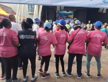 WHO staff at the event